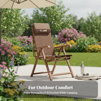 Weightless Recline Chair Adjustable Recline Folding Recliner Lies Flat for Homeowners
