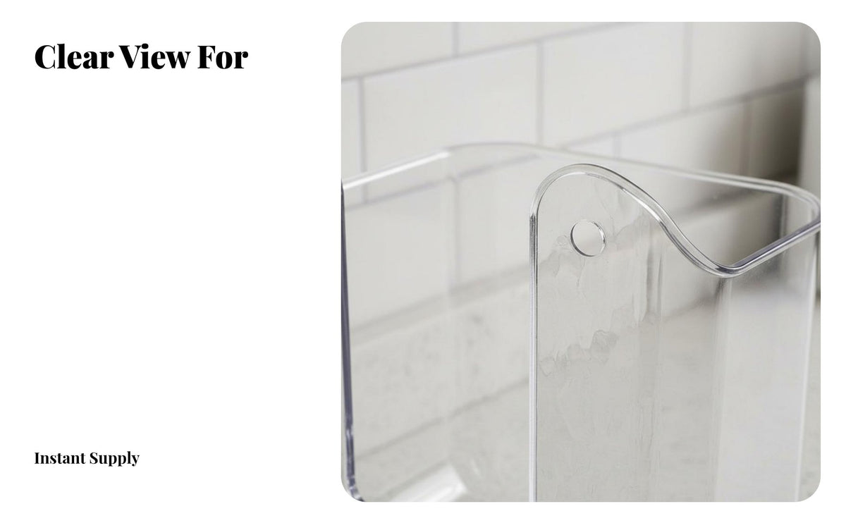 Drillno-Drill Mounting Adhesive Wipe Holder No Drilling Required Adhesive Wipes Holder Multi-Purpose Bathroom Accessory Versatile Use for Renters, Homeowners, Parents, Kitchen, Toilet, Bedroom, Nursery
