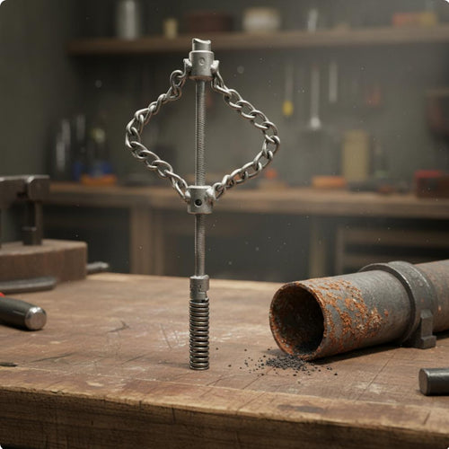 Auger Chain Head Plumbing Tool Heavy Duty for Plumbers