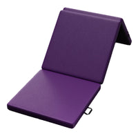 Waterproof Gymnastics Mat with Carry Handle Easy to Clean Training Mat with Carrying Handles Anti-Slip Foldable for Gymnasts, Kids, Stretching