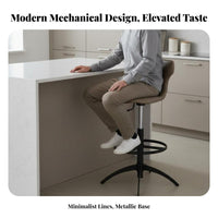 Adjustable Rotating Stool with Spinerest Utilitarian Design Adjustable Rotating Stool Easy to Assemble Low Spine Support