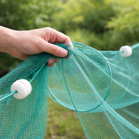 Octagonal Net, Fishing Net, 4m×40m, High Strength, Foldable, Knotless Net, For River Fishing