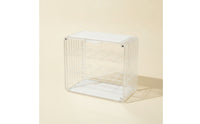 Figure Display Case Dustproof Acrylic Display Case Acrylic Storage Box Clear Showcase Layered for Collectors, Desk, Shelf