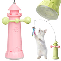 Interactive Cat Toy with Rotating Windmill