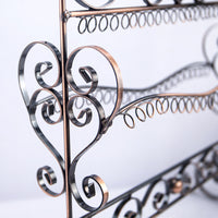 Double-Sided Iron Art Earring Display Stand for Studs and Dangles