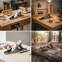 Manual Bench Plane Heavy-Duty Smoothing Plane Sharp Tool Precision for Woodworkers, Carpenters, Hobbyists, Woodworking, Furniture Making, Workshop