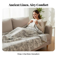 throughout the year Fringed Throw Blanket Thick Coverlet comfortable household Textile gentle feel for Homeowners, Gift Givers, Interior Decorators, rest Time, Bedroom, Sofa, Living Room