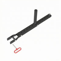 Rack-Mounted Training Bar Pin Connection Exercise Gear Forked End
