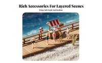 Architectural Model People DIY Crafting Sand Table Miniature People Paintable Tiny Figurines for Designers, Hobbyists, Dioramas, Dollhouses