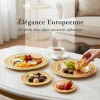 European Style Decorative Fruit Plate Snack Dish for Living Room Coffee Table