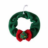 Plush Christmas Pet Scarf, Tree Soft, Winter Accessory