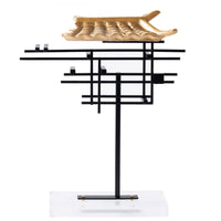 House Sculpture Abstract Sculpture with Metal Frame Classic for Entryway Console