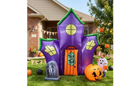 Inflatable Haunted House Halloween Haunted House Inflatable Yard Decoration Spooky Outdoor for Lawn
