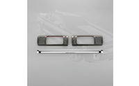 2 Pieces Rear Air Outlet Trim Cover Shiny Vent Outlet Molding Trim Car Accessory