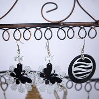 Double-Sided Iron Art Earring Display Stand for Studs and Dangles