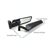 Matte Black Blade Motorcycle Mirror Adjustable Motorcycle Rearview Mirror Sleek Sturdy for Handlebars