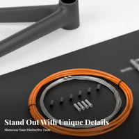 Derailleur Cable and Housing Wear Resistant Derailleur Cable Housing Kit Anti-Stretch for Mountain Bikers, DIY Enthusiasts, Workshop, Home Garage