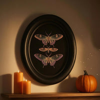 Oval Picture Frame Black Finish Wooden Oval Frame Inset Image Area