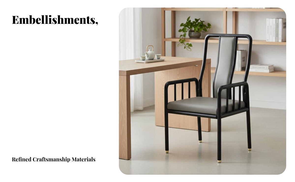 New Chinese design hardwood Wood Armchair With Armrests management Chair clean contemporary Design Office Furniture Plush Cushioning for managements, Homeowners, Students, Study Room