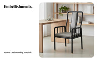 New Chinese design hardwood Wood Armchair With Armrests management Chair clean contemporary Design Office Furniture Plush Cushioning for managements, Homeowners, Students, Study Room