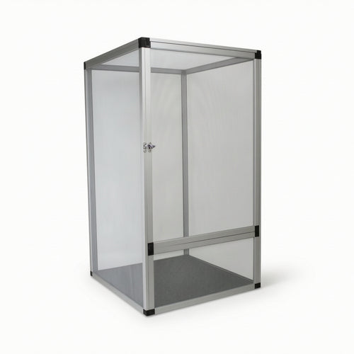 Reptile Enclosure with Mesh Panels Ventilated Mesh Terrarium Front-Opening