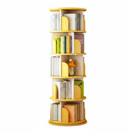 360 revolving book display unit Nordic design Revolving Book Tower Space-Saving for Adults