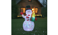 Inflatable Snowman with Lights Built-in LED Light Christmas Snowman Inflatable Holiday Decor Illuminated Bright for Yard, Garden