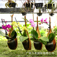 Handwoven Bamboo Hanging Basket for Home Decor and Storage