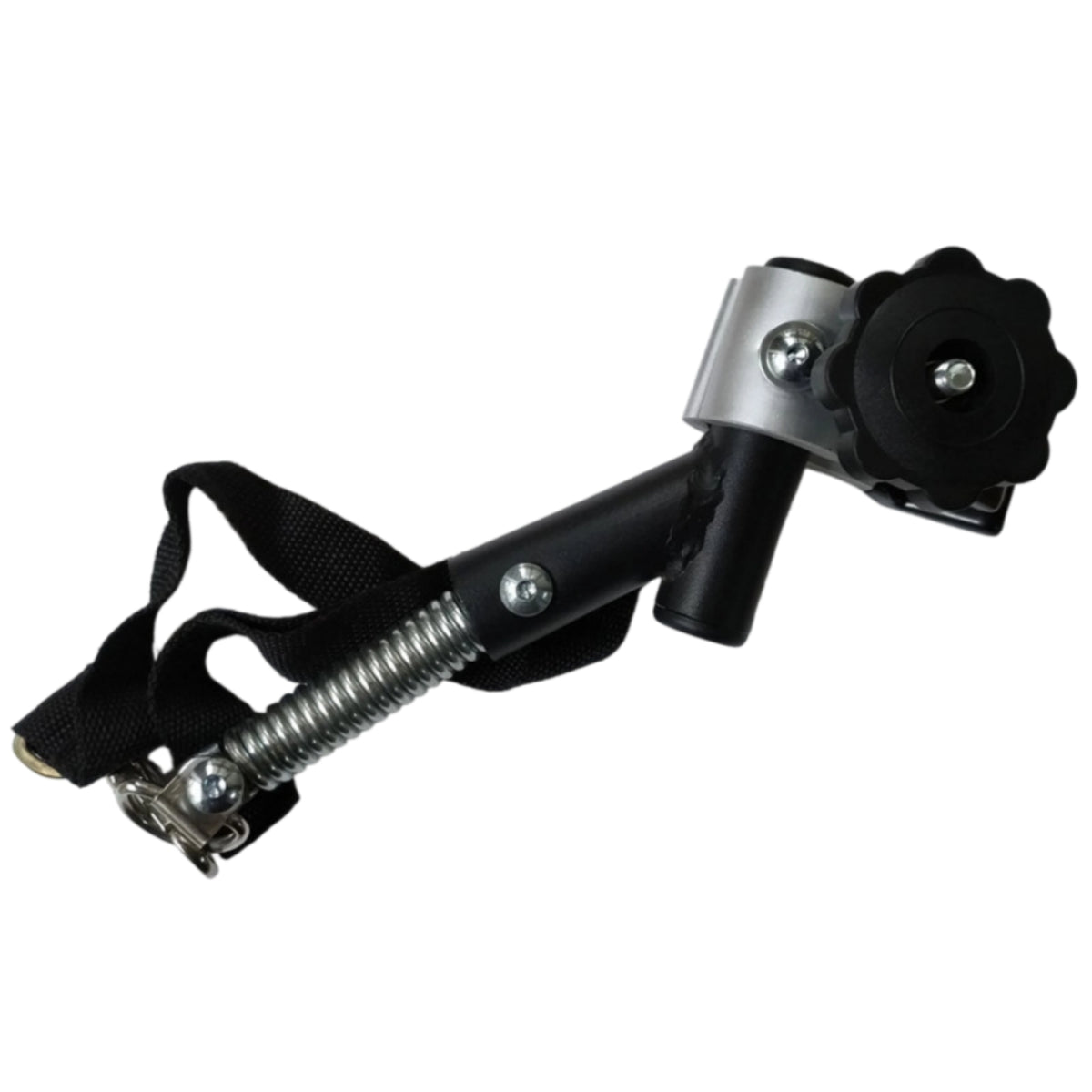 Angled Bike Trailer Hitch with Clamp Black Trailer Connector with Strap Heavy Duty Hardware Corrosion-Resistant for Cyclists