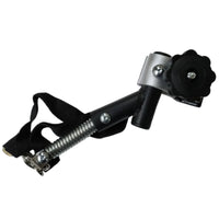 Angled Bike Trailer Hitch with Clamp Black Trailer Connector with Strap Heavy Duty Hardware Corrosion-Resistant for Cyclists