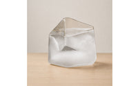 Cube-Shaped Storm Glass Weather Predictor Faceted Glass Weather Bottle Desktop Ornament Clear for Desk, Home Decor, Office, Bookshelf