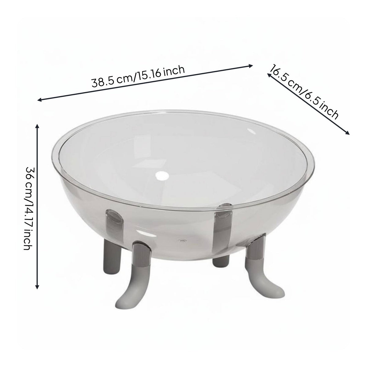 Transparent Cat Bed Easy to Hygienic Area Capsule Cat Lounger Stable 4-Leg Design Pet Furniture for Summer