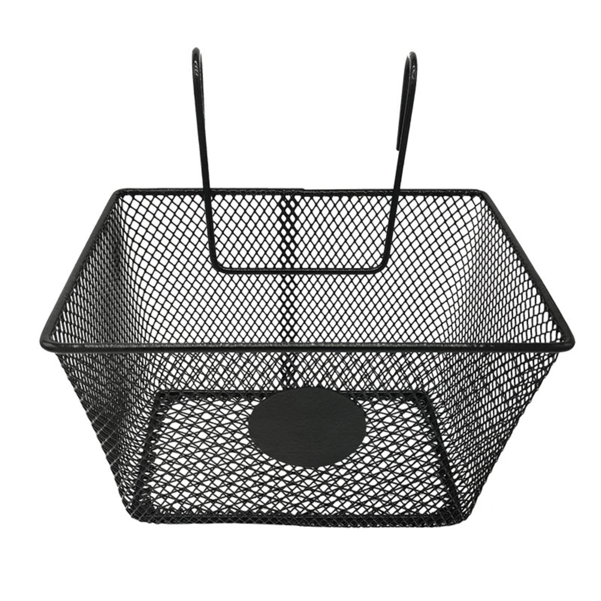 Front Basket with Hooks Hanging Wire Mesh Bike Basket Steel for Errands