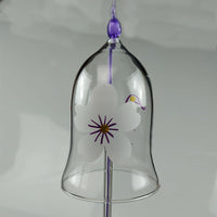 Japanese Style Cherry Blossom Glass Wind Chime Handmade Gift Ornament