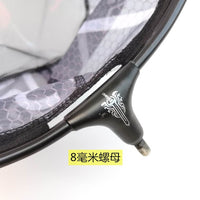 Aluminum Alloy Fishing Landing Net Head with Anti-Snag Design, Replaceable Net Bag