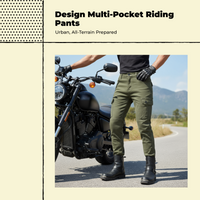Olive ripstop motorcycle pants
