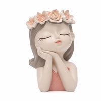 Fairy Girl Planter Decorative Plant Pot Unique for Bookshelf