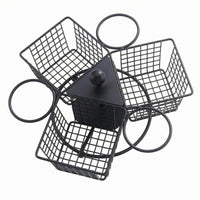 Four-Compartment Fry Basket Sturdy Food Server Rust-Resistant