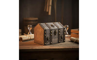 Antique Design Storage Box with Lock Sturdy Wood Construction Decorative Storage Box Wooden Treasure Chest Handmade