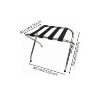 Stainless Steel Luggage Rack Foldable Stainless Steel Luggage Stand Long-Lasting