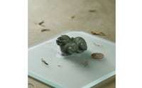 Artisan-Made Zisha Clay Pixiu Statue Yixing Clay Tea Plaything Green Mythical Beast Figurine for Collectors