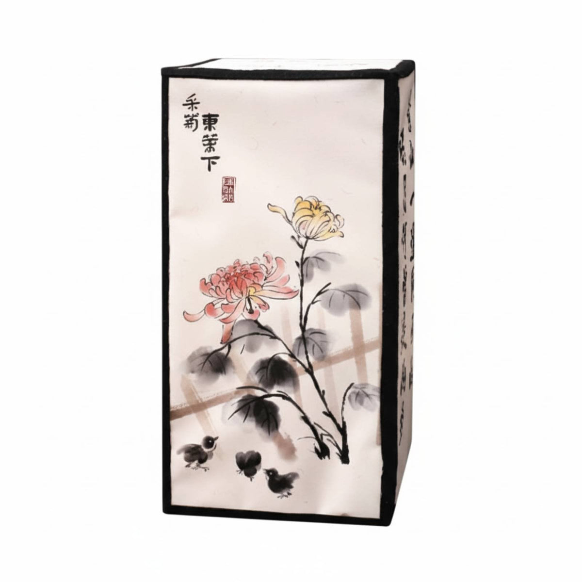 Chinese Calligraphy Lantern, Watercolor Landscape Hanging Light, Outdoor Decoration, Handheld, Random Design