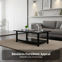 Minimalist Design Sofa and Coffee Table Set Small Space accommodating Reception Seating Business design Lounge Furniture Sturdy Frame for Interior Designers, Office Managers, homeowners, Waiting Room, Lobby