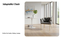 Woven Puff Armchair Nordic Aesthetic Vanity Stool Comfortable Backrest