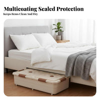 Foldable Underbed Container Large Capacity Collapsible Clothing container for Families