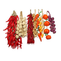 Artificial Vegetable and Fruit Hanging String Decor for Farmhouse Kitchen Display