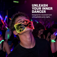 LED Luminous Acrylic Glasses Futuristic Color Changing Light Up Eyewear for Parties and Bars