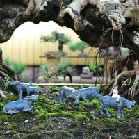 Miniature Ox/Cow Figurine for Micro Landscape Decor, Planters, Garden, and DIY Crafts