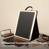 Portable Lighted Vanity Case 3 Color Lighting Modes Travel Accessory for Bedroom