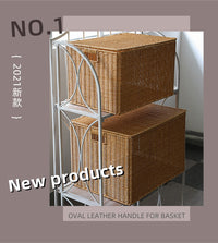 Nordic Style Large Woven Storage Box with Lid
